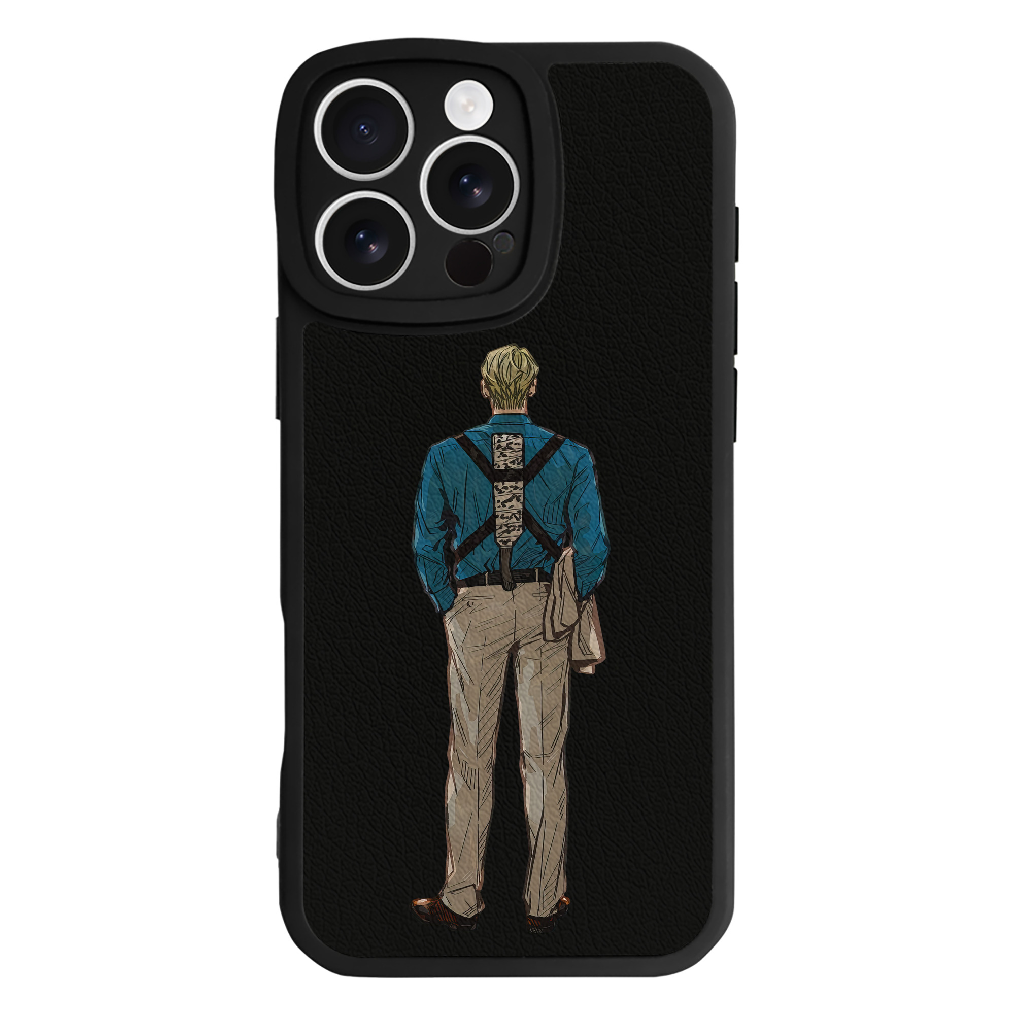 （画像用） 呪術廻戦 Jujutsu Kaisen 【iPhone 16シリーズ対応】シリコンスマホケース（レザー調） 材質：シリコン